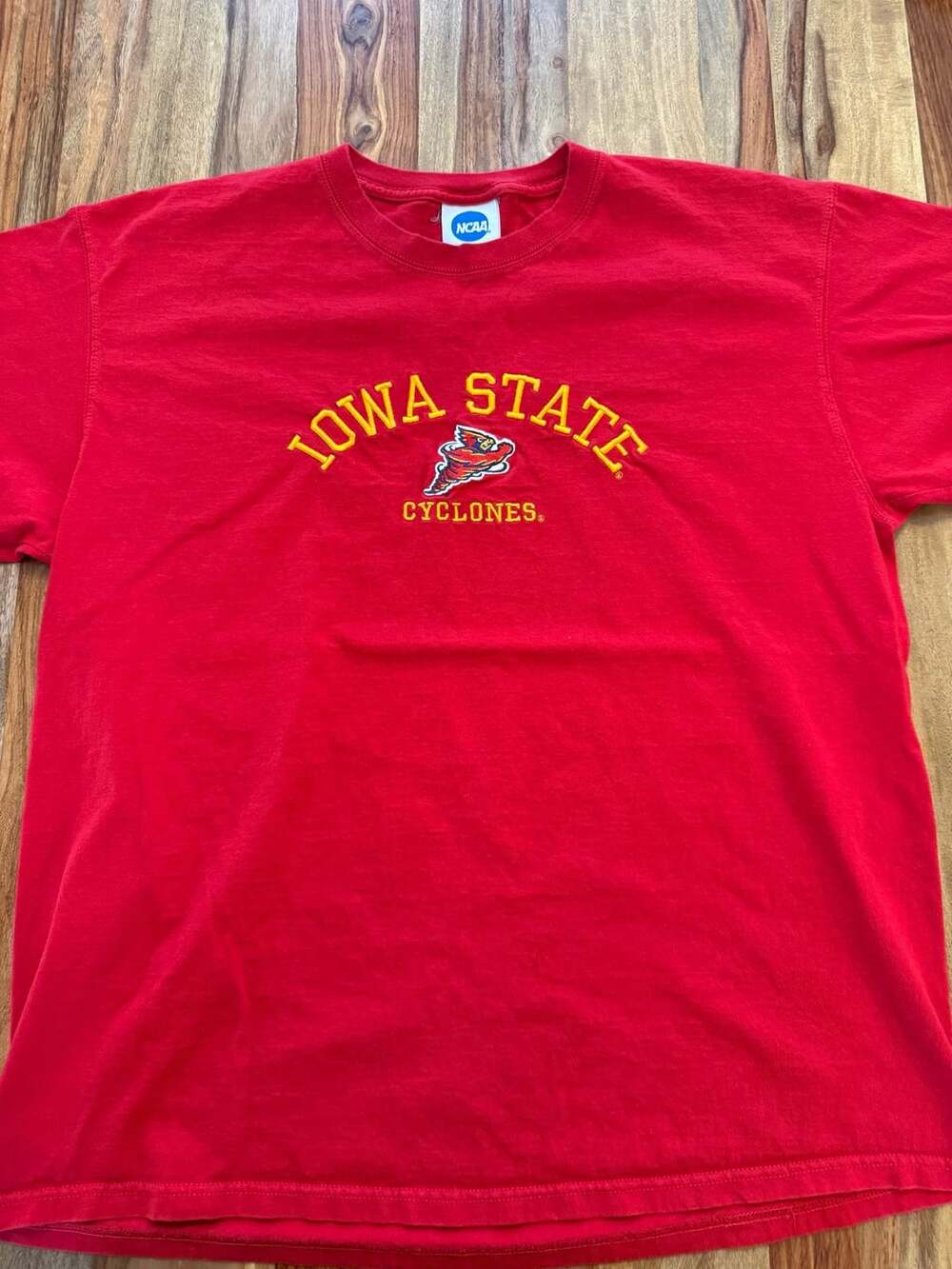 Vintage NCAA Iowa State Cyclones T-Shirt Size XL Red Cotton